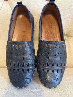 Spring Step Fusaro Leather Slip-On Loafer - Blue